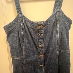 Madewell denim button-down dress